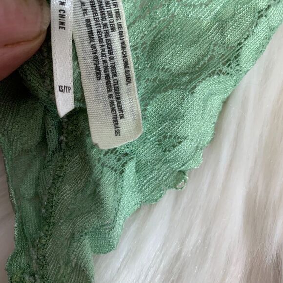 Intimately Free People Moss Green Bralette Sz XS - Picture 6 of 7